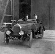 John Douglas Hume sitting in a car (National Records of Scotland, Hume papers, reference: GD486/204)